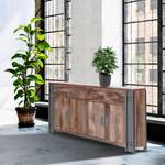 Dressoir Linx I massief mangohout - mangohout/stalen look