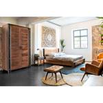 Houten bed Linx massief mangohout - mangohout/stalen look - 180 x 200cm