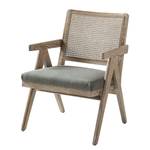 Fauteuil Ruber geweven stof - grijs