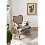 Fauteuil Ruber geweven stof - grijs