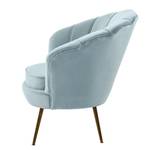 Fauteuil Lunawanna Velours - Bleu acier