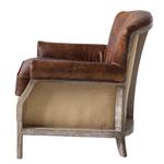 Fauteuil Aleixo echt leer - bruin