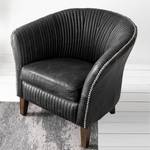 Fauteuil Membre II Cuir véritable - Noir