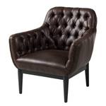 Fauteuil Jundiai Imitation cuir - Marron foncé