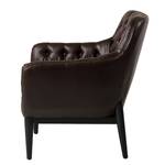 Fauteuil Jundiai Imitation cuir - Marron foncé