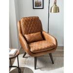 Fauteuil Belrose II Cuir véritable - Cognac