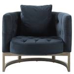 Fauteuil Drysdale fluweel - marineblauw