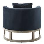 Fauteuil Drysdale fluweel - marineblauw