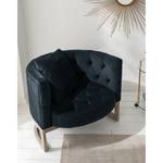 Fauteuil Drysdale fluweel - marineblauw