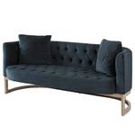 Sofa Drysdale (3-sitzer) Samt - Marineblau