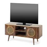 TV-Lowboard Samree Mango massiv / Rattan