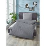 Parure de lit Wagin Coton - Gris - Gris clair - 135 x 200 cm + oreiller 80 x 80 cm