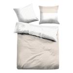 Parure de lit Calcados Coton - Blanc / Sable - Sable - 155 x 220 cm + oreiller 80 x 80 cm