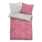 Beddengoed MacLean katoen - grijs/roze - Roze - 155x220cm + kussen 80x80cm