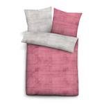 Beddengoed MacLean katoen - grijs/roze - Roze - 135x200cm + kussen 80x80cm