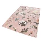 Tapis Summer Breeze Tissu - Rose / Blanc - 80 x 150 cm