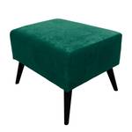 Fauteuil Pillig Velours - Vert vieilli - Avec repose-pieds