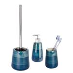 Accessoires salle de bain Pottery (3 él) Céramique - Bleu pétrole