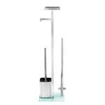 Brosse WC Debar Acier inoxydable / Verre - Blanc / Satiné