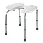 Tabouret de douche Secura Matière plastique / Aluminium - Blanc