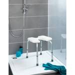 Tabouret de douche Secura Matière plastique / Aluminium - Blanc