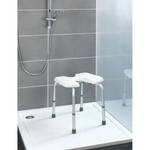 Tabouret de douche Secura Matière plastique / Aluminium - Blanc