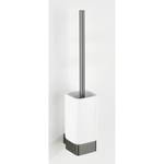 Brosse WC Montella Aluminium / Céramique - Anthracite / Blanc