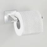 Wc-papierhouder Turbo-Loc Quadro I roestvrij staal - chroomkleurig/wit