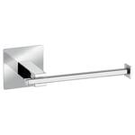 Porte papier toilette Turbo-Loc Quadro I Acier inoxydable - Chrome / Blanc