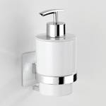 Distributeur de savon Turbo-Loc Quadro Acier inoxydable - Chrome / Blanc