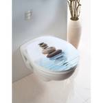 Siège WC Meditation Résine / Plexiglas - Blanc / Multicolore