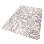 Laagpolig vloerkleed Mozambique Palm geweven stof - Aubergine/wit - 80 x 150 cm