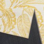 Laagpolig vloerkleed Mozambique Palm geweven stof - Geel/wit - 130 x 190 cm