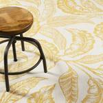 Laagpolig vloerkleed Mozambique Palm geweven stof - Geel/wit - 120 x 170 cm