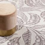 Laagpolig vloerkleed Mozambique Palm geweven stof - Aubergine/wit - 160 x 230 cm