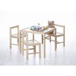 Table, banc et chaises enfant Ticaa II Pin massif verni - Pin