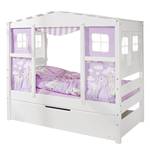 Hausbett Mini Prinzessin VII Massivholz Kiefer, lackiert - Weiß