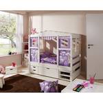 Lit cabane Mini Prinzessin IX Pin massif verni - Blanc