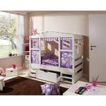 Lit cabane Mini Prinzessin IX Pin massif verni - Blanc