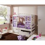 Huisbed Mini Princes X gelakt massief grenenhout - wit