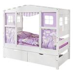 Hausbett Mini Prinzessin X Massivholz Kiefer, lackiert - Weiß