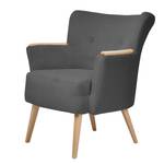 Fauteuil Sayda I structuurstof - Grijs