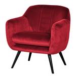 Fauteuil Bowhill Velours - Rouge