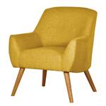 Fauteuil Coolbie II geweven stof - Maïsgeel