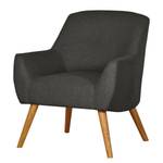 Fauteuil Coolbie II geweven stof - Donkergrijs