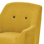 Fauteuil Coolbie III geweven stof - Maïsgeel