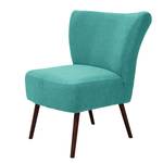 Fauteuil Kissing I geweven stof - Turquoise