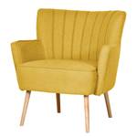 Fauteuil Pur III Tissu - Jaune maïs