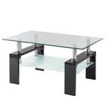 Salontafel Glassy glas - Hoogglans zwart