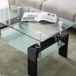 Table basse Glassy Verre - Noir brillant